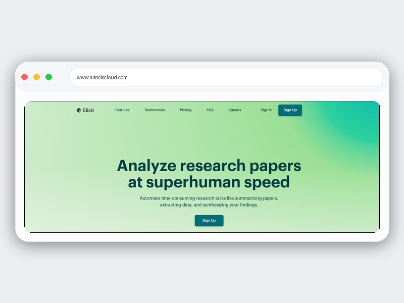 Elicit Review Screenshot 1